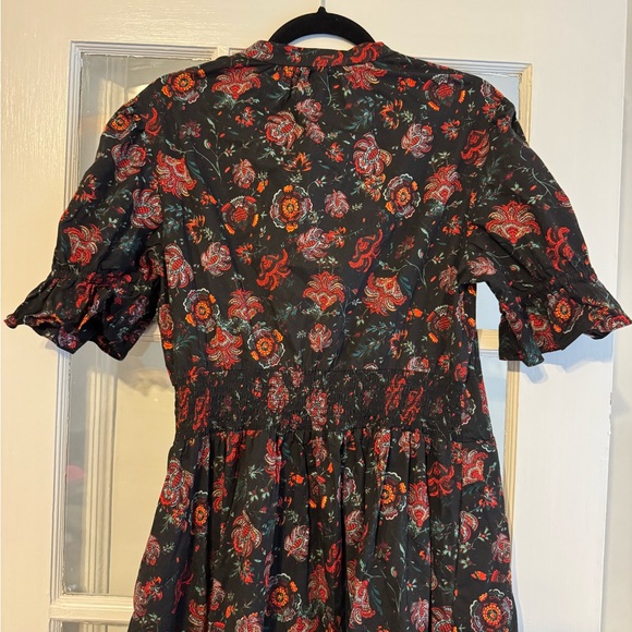 DVF Erica Cotton Midi Dress In Punk Flower - Picture 6 of 10